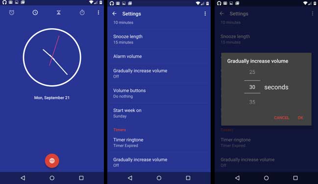 Google Clock App Update