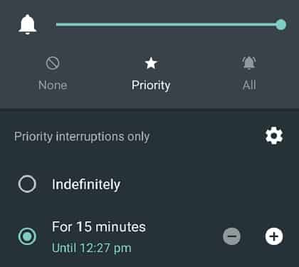 priority mode android