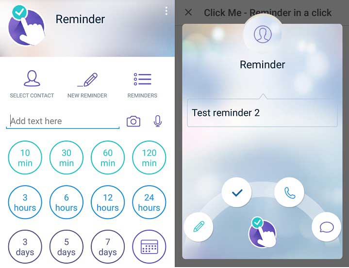 click me reminder app