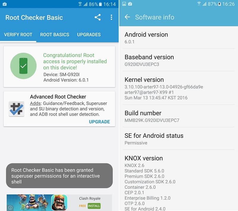 Galaxy S6 S6 Edge Root