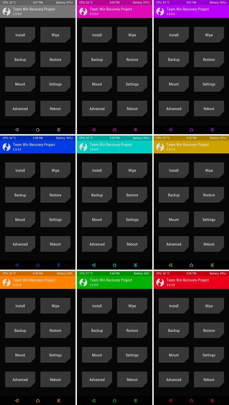 TWRP 3.0 Themes