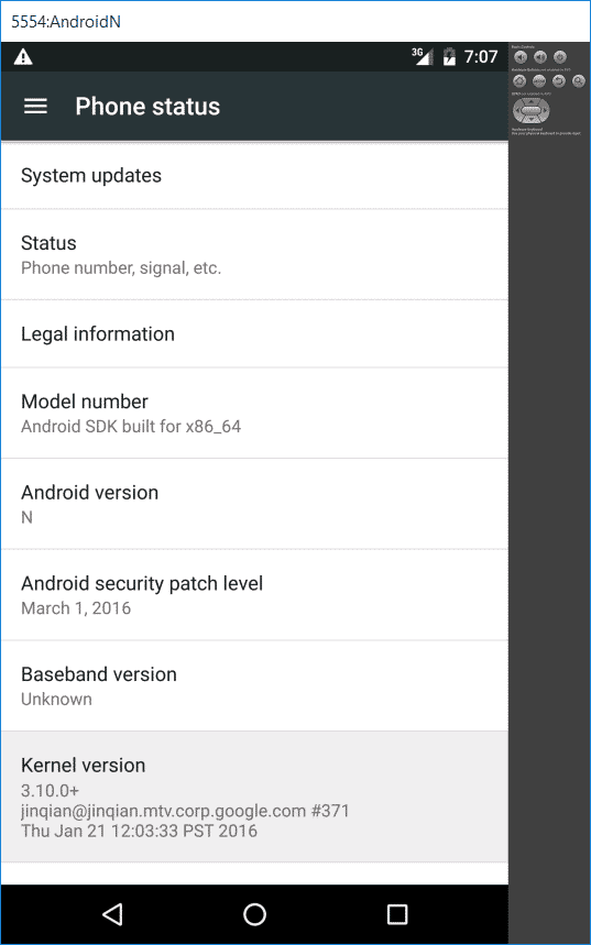 android n on Windows
