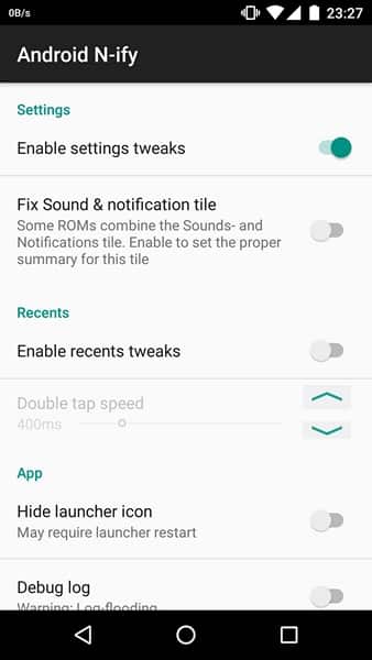 Android N-ify features