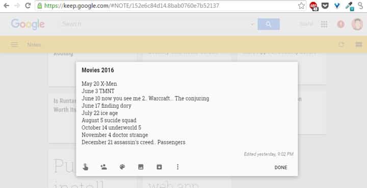 google keep online