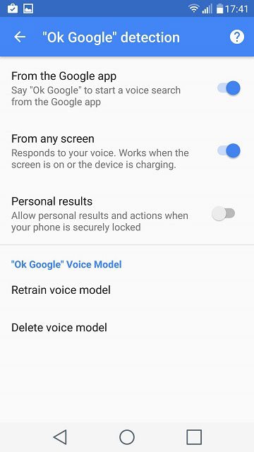 ok google detection