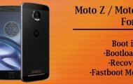 Boot Moto Z into Bootloader