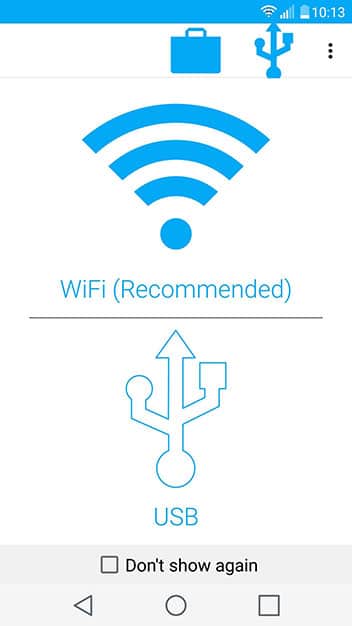 sync over wifi