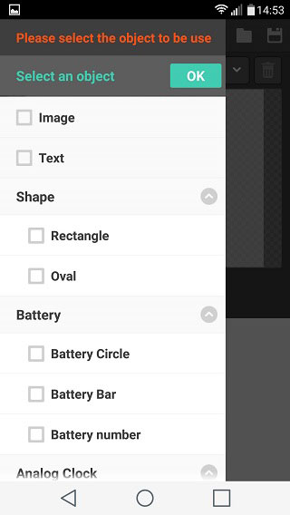 Buzz Widget settings