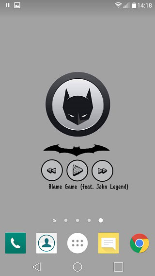 Buzz Widget music controls