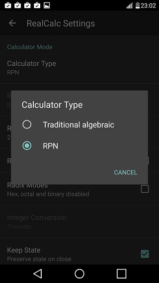 RealCalc calculator app