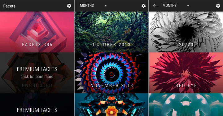 Facet wallpaper app