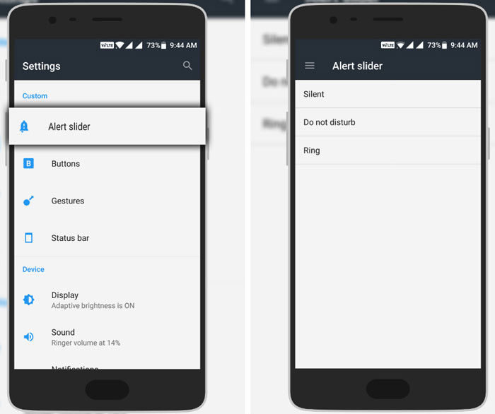 OnePlus 3T alert slider