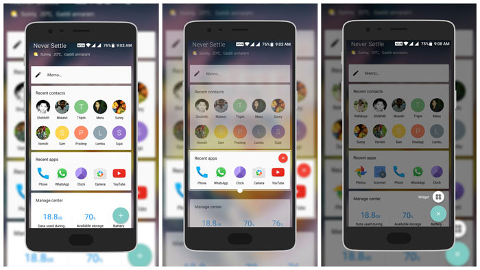 Customize Shelf OnePlus 3T