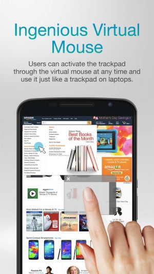 puffin browser virtual mouse