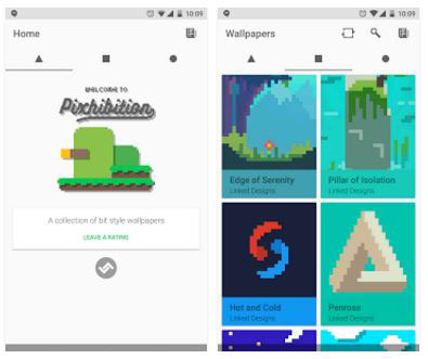 Pixhibition wallpaper app