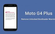 remove unlocked bootloader warning moto g4 plus