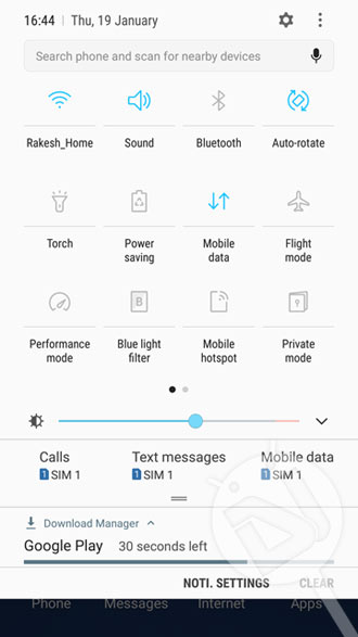 s7 edge nougat quick settings