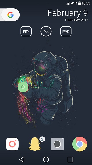 Setups astronaut homescreen setup