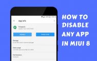 Disable Any App on MIUI 8