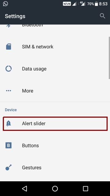Alert Slider