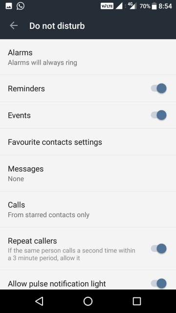 Configuring Do Not Disturb Mode