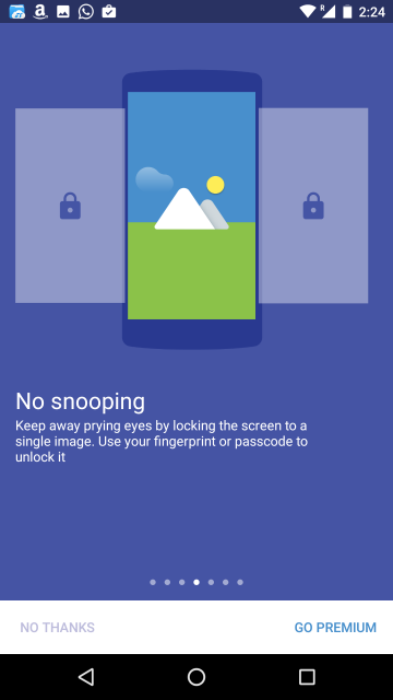 focus gallery with fingerprint support