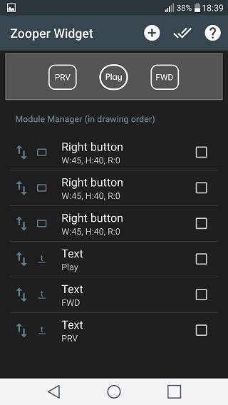 Setups zooper widget