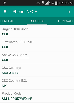 samsung csc info