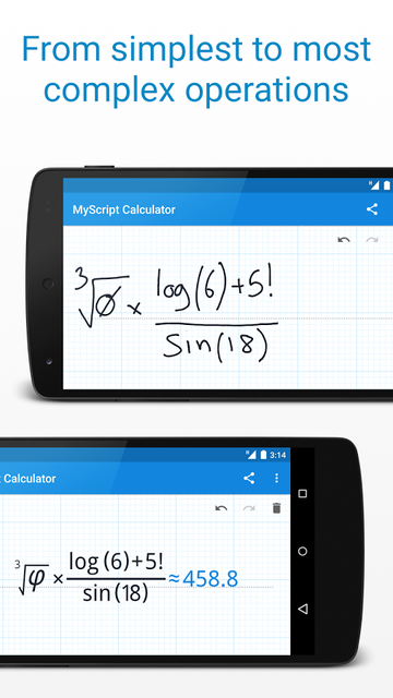 MyScript solve maths