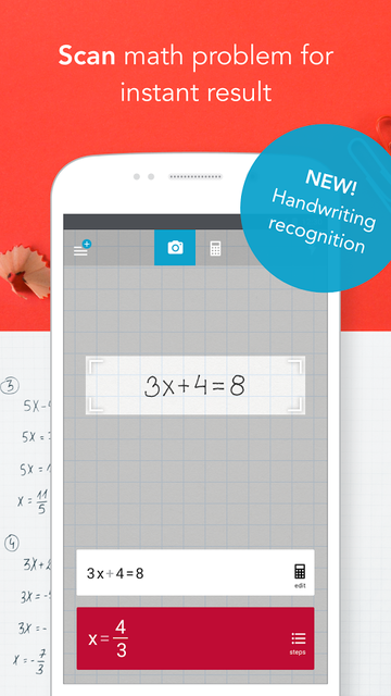 Photomath handwriting calculation