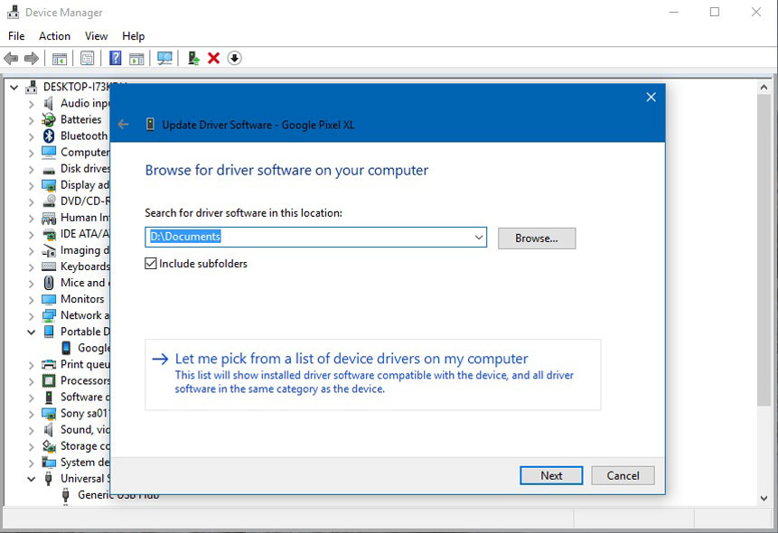 Fix MTP driver installation