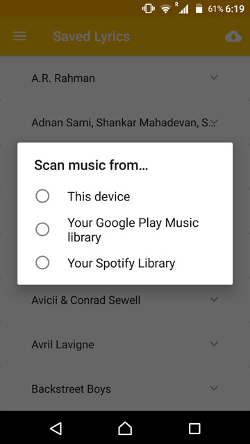 quicklyric android app