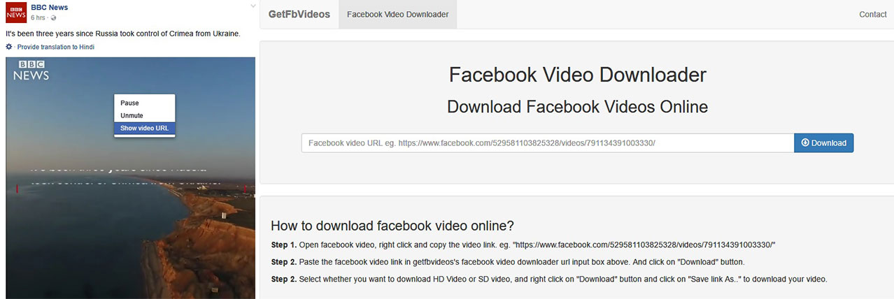 Share Facebook videos to WhatsApp