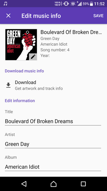 Sony Music App