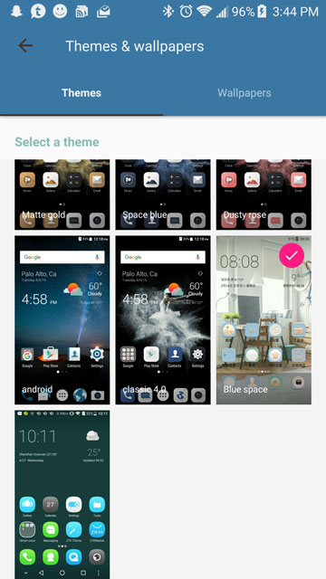 ZTE Axon 7 Theme store