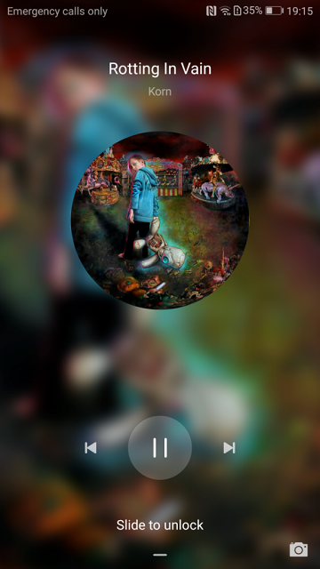EMUI Music Lock Screen