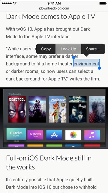 google now on tap dictionary