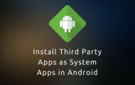 Apps as System Apps on Android