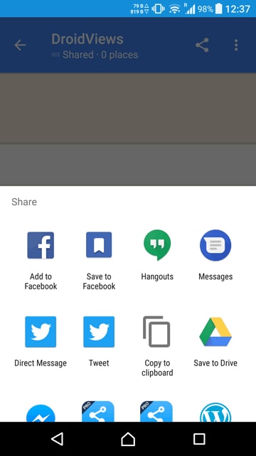 lists in Google Maps