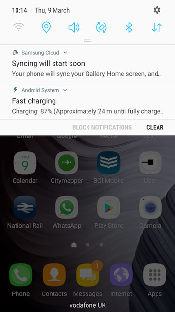 galaxy s6 nougat notification