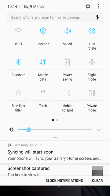 galaxy s6 nougat quick settings