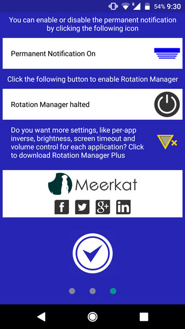 manage individual app rotations