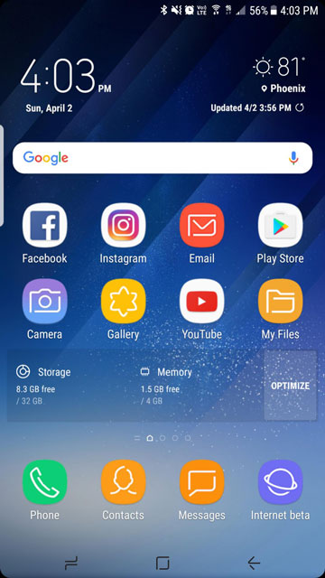 Galaxy S8 Navbar