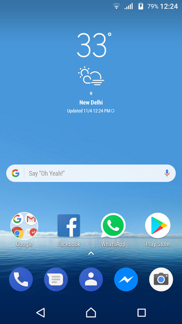Galaxy S8 weather widget