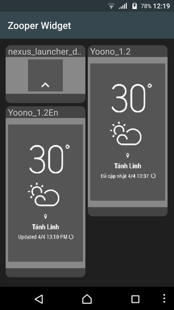 zooper widget