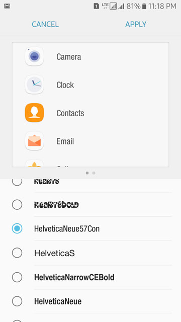 flipfont preview samsung