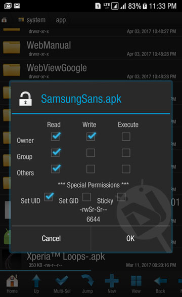 Fonts on Samsung Galaxy Devices