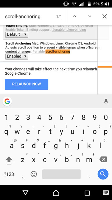 chrome for android flags