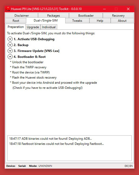 All-in-one toolkit for Huawei P9 Lite