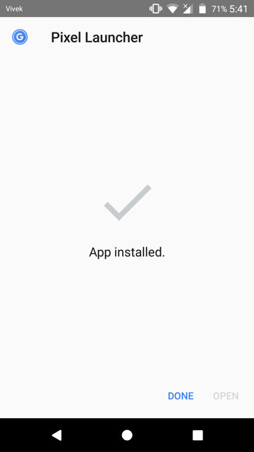 Android O Pixel Launcher